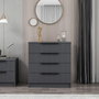 Hanah Home Cómoda Kale - Antracita